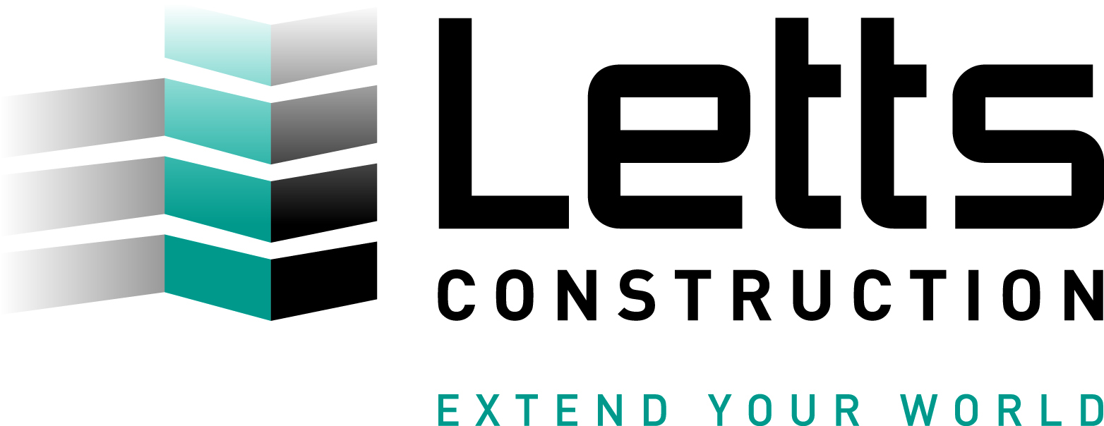 Letts Construction colour logo. 